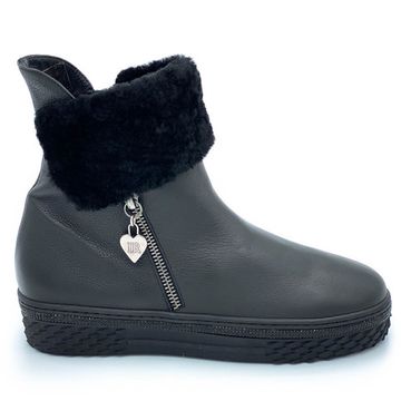 Ботинки Ilasio Renzoni черные кожаные Байка - фото 1, 4639 IR