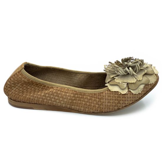 Балетки Fru.it бежевые кожаные - фото 1, 