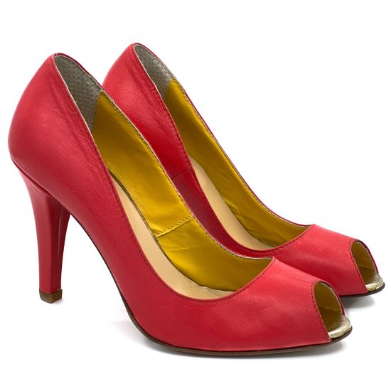 Туфли Ilian Fossa красные кожаные - фото 7, 