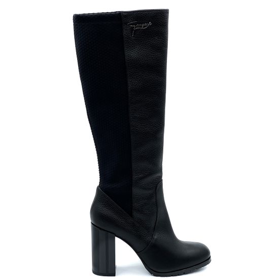 Сапоги Giorgio Piergentili кожа черная байка - фото 1, 