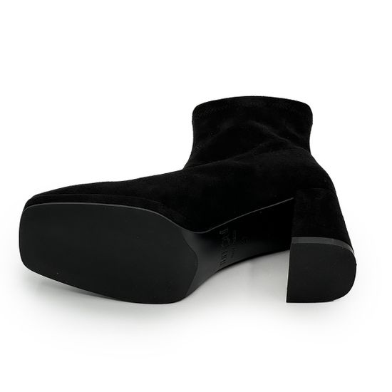 Ботильоны Tuffoni черные замша/стрейч демисезонные - фото 4, 3523049 TUF DEMI