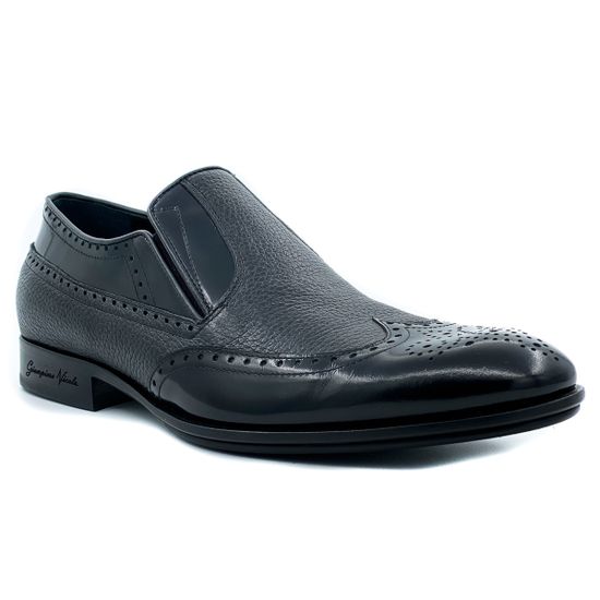 Туфли мужские Giampieronicola черные - фото 2, 36902 GPN