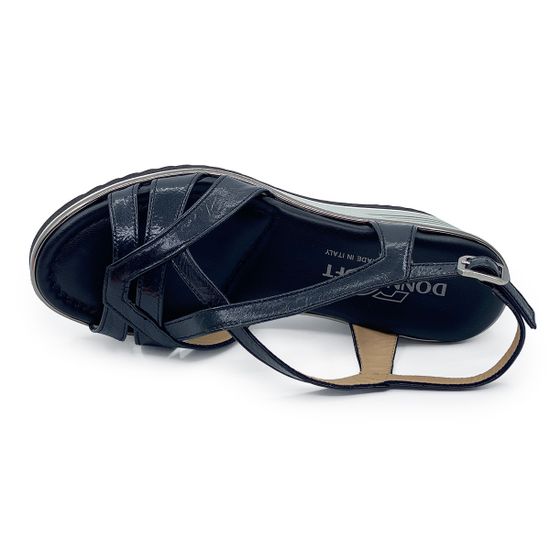 Босоножки Donna Soft черные кожаные - фото 5, DS2052 DS