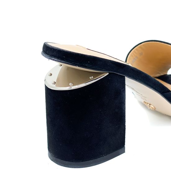 Сабо Gianni Renzi  черные замшевые - фото 7, RA1060A GR