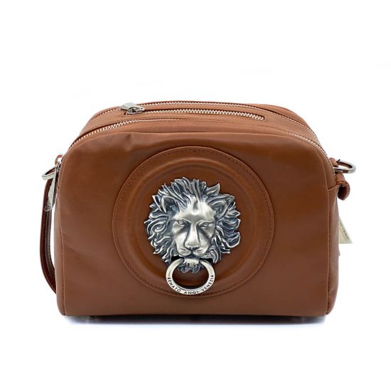 Сумка кросс-боди Renato Angi коричневая кожаная - фото 1, 