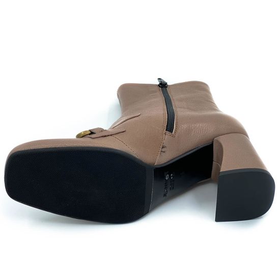 Ботильоны Jeannot бежевые кожаные демисезонные - фото 5, 84141 JN