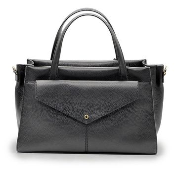 Сумка Loristella черная кожаная - фото 1, 2823 LS NERO