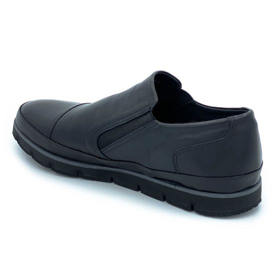 Ботинки Lab Milano черные кожаные МЕХ - фото 3, 