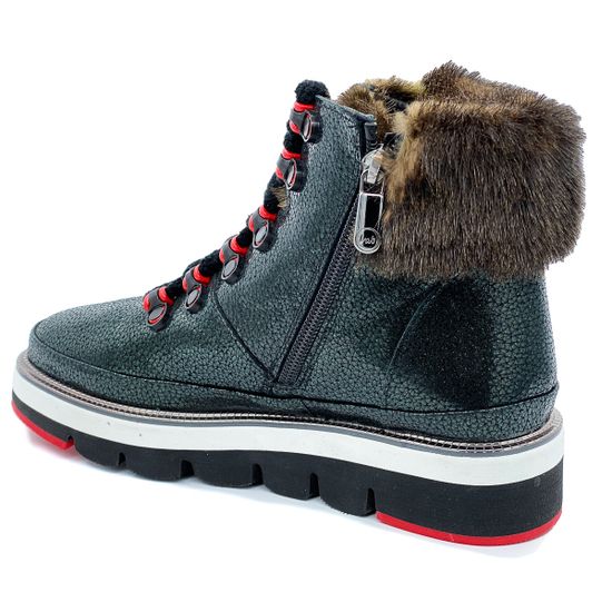 Ботинки женские Lab Milano черные на байке - фото 3, A21126 LAB