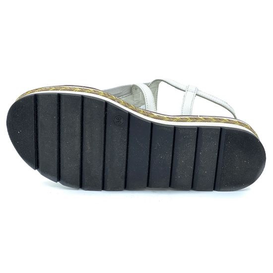 Босоножки Loretta Pettinari белые кожаные - фото 4, 