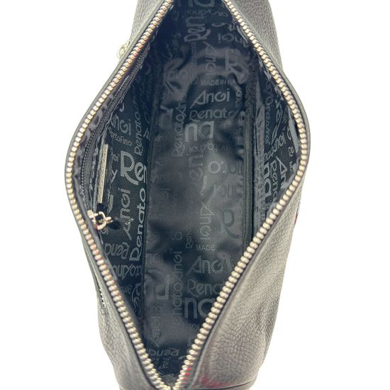 Сумка кросс-боди Renato Ang черная кожаная - фото 7, 3354501 RA NERO