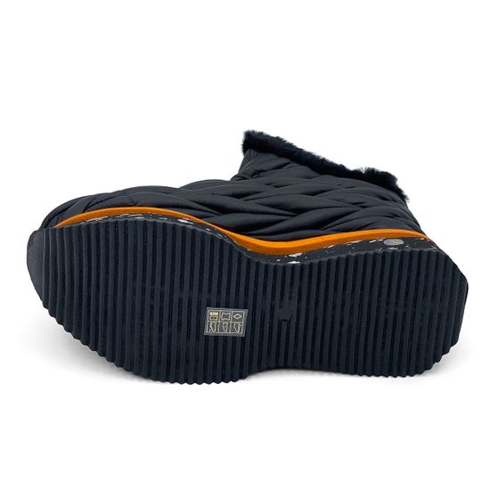 Кроссовки Nila Nila черные кожаные на меху - фото 4, NO6051 NIL NERO