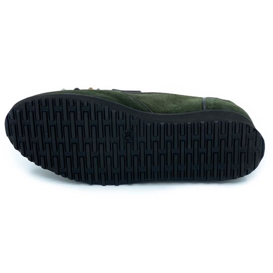 Полуботинки Marzetti зеленые замшевые МЕХ - фото 4, 