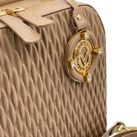 Сумка Valentino Orlandi бежевая кожаная - фото 3, 26045 VO BEIGE