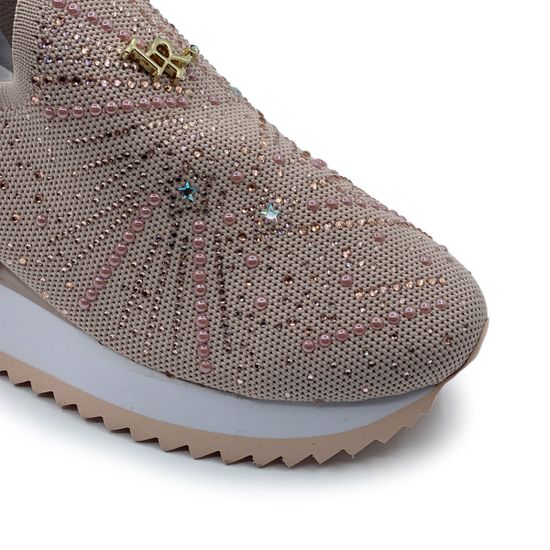 Кроссовки Ilasio Renzoni розовые стрейч текстиль - фото 6, M217 IR ROSA