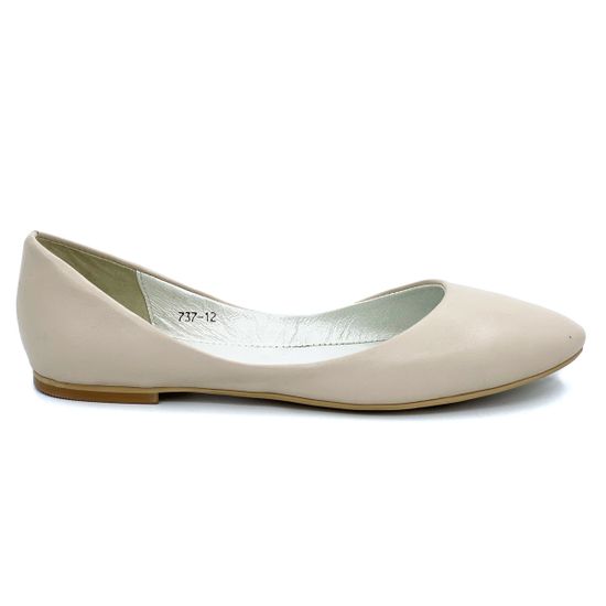 Балетки Cover светло-бежевые - фото 1, 