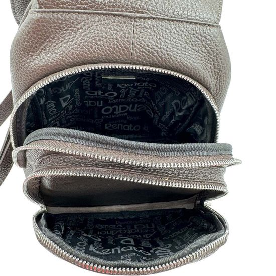 Сумка-рюкзак Renato Angi коричневая кожаная - фото 6, 3360401 RA MORO