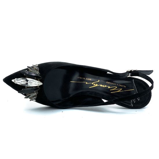 Туфли-лодочки Merlyn c открытой пяткой черные - фото 5, 