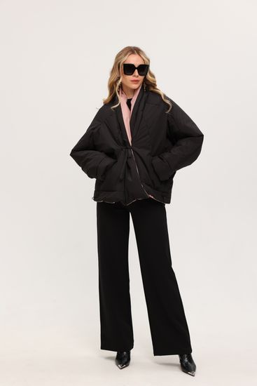 Куртка Tuffoni пудровая-черная - фото 4, 