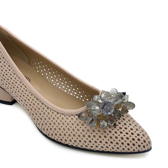 Туфли Donna Soft пастельно-розовые кожаные - фото 6, 