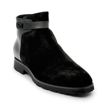 Ботинки GIAMPIERONICOLA черные замша/кожа на меховой подкладке - фото 2, A45221 GPN