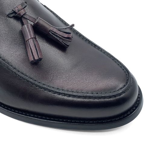 Лоферы с кисточкой Mario Bruni кожаные коричневые - фото 6, 62288 MB