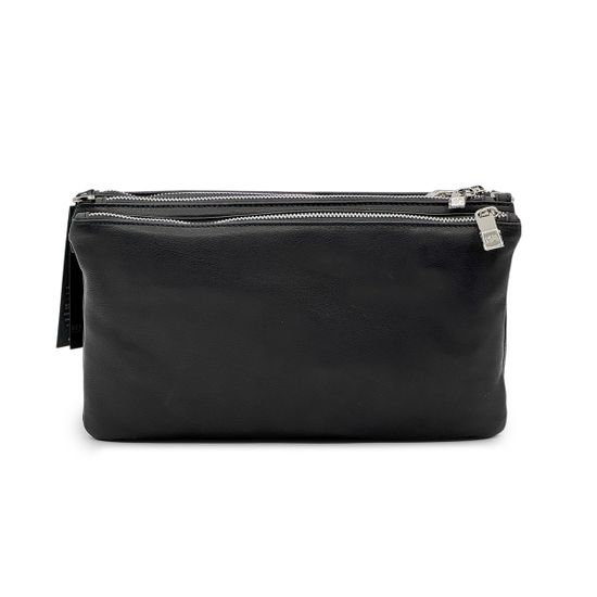 Клатч Renato Angi черный кожаный плетенный "фламинго" - фото 3, 3403717 RA NERO