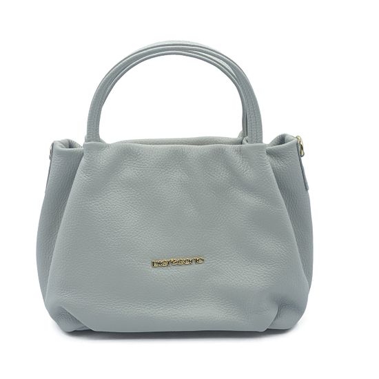 Сумка Di Gregorio белая кожаная с кошельком - фото 1, 