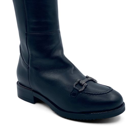 Сапоги MOTCLE черные кожаные евромех - фото 6, MOT2429M MOT