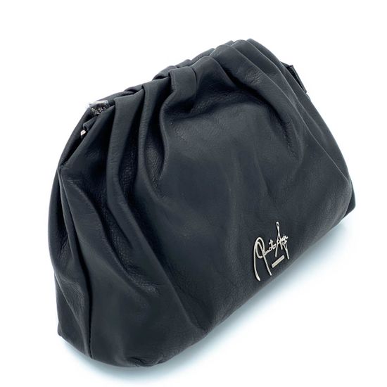 Клатч Renato Angi черный кожаный - фото 2, 