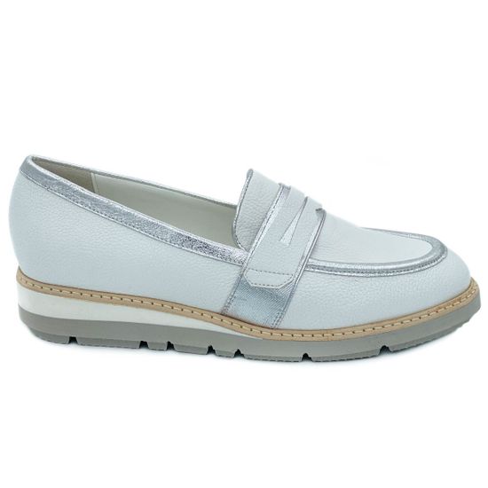 Лоферы Donna Soft белые кожаные - фото 1, DS0752G DS