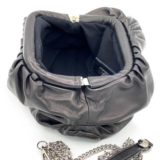 Клатч Renato Angi черный кожаный - фото 3, 