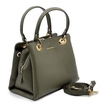 Сумка Gilda Tonelli зеленая кожаная - фото 2, 1902 TON VERDE