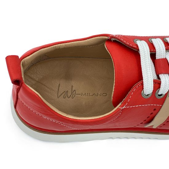 Полуботинки Lab Milano летние красные кожаные - фото 7, 510 LAB ROSSO