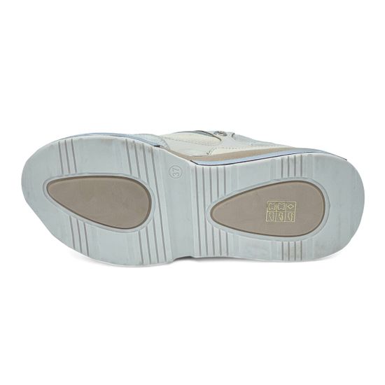 Кроссовки NILA NILA  демисезонные бело-серые кожаные/замшевые - фото 4, NO5816 NIL BIANCO