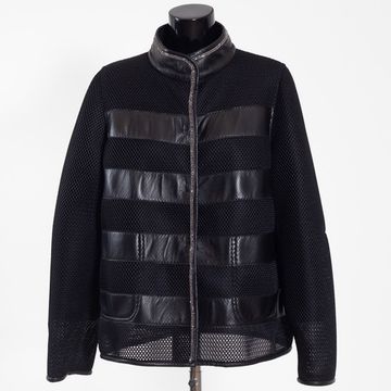 Куртка VOLPI натуральная кожа черного цвета с перфорацией - фото 1, 1877 VO