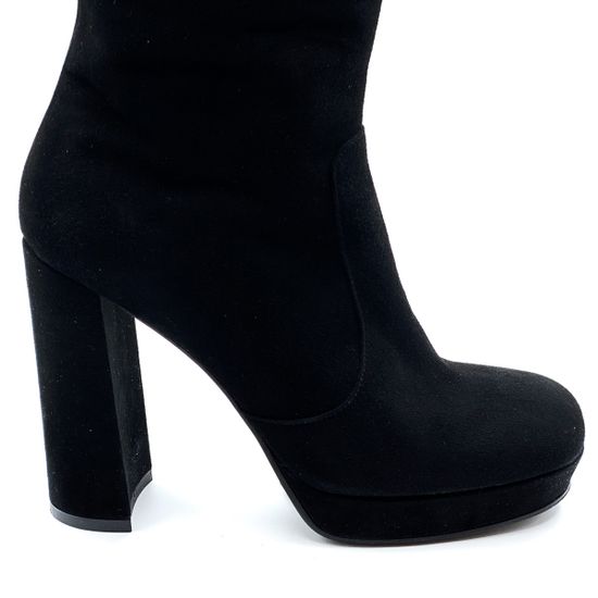 Сапоги Rosso Nero черные замшевые демисезонные - фото 5, 3983 RN