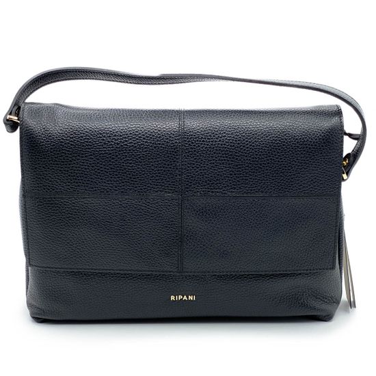 Сумка Ripani черная кожаная - фото 1, 