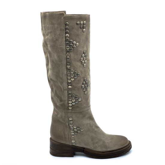 Сапоги Mimmu серые замшевые демисезонные - фото 1, F659K2 MIM INOX