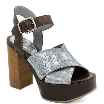 Босоножки Fru.it коричнево-серебряные - фото 2, 2952 FR