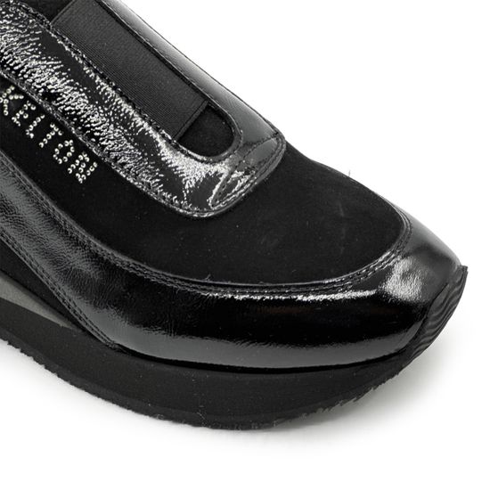 Полуботинки KELTON черные замша/лак демисезонные - фото 6, AI0323 KEL