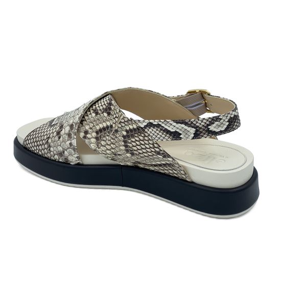 Босоножки Elisa Di Venezia бежевые кожаные &quot;Piton&quot; - фото 3, E10628 ELISA PITON