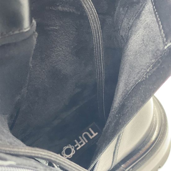 Ботинки Tuffoni черные кожаные на байке - фото 8, 1023070LB TUF