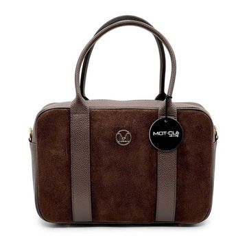 Сумка MOT-CLE коричневая замша/кожа - фото 1, MIV MOT MORO