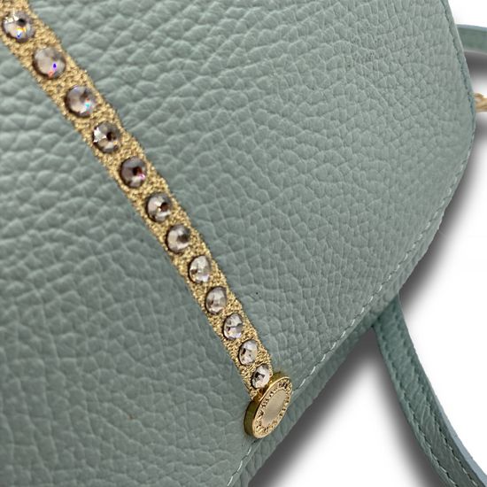 Клатч Marina Creazioni кожаный голубого цвета - фото 4, B4598 MC CELESTE