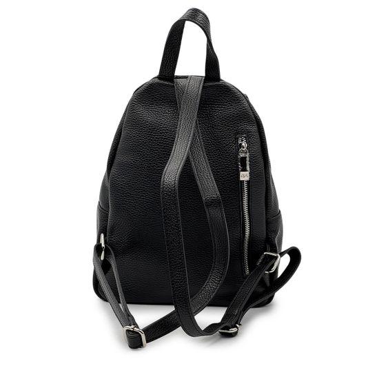 Сумка-рюкзак Renato Angi черная кожаная - фото 3, 3360401 RA NERO