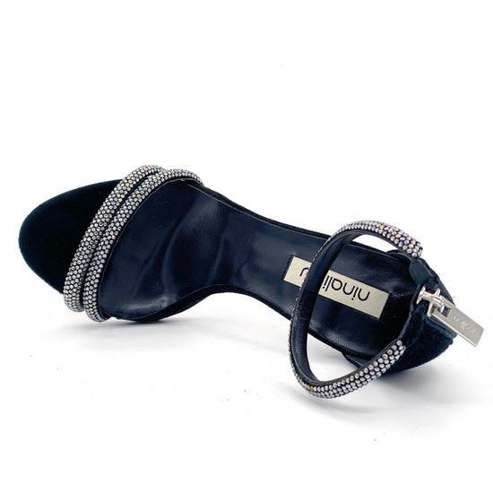 Босоножки Nina Lilou замшевые черные - фото 5, 