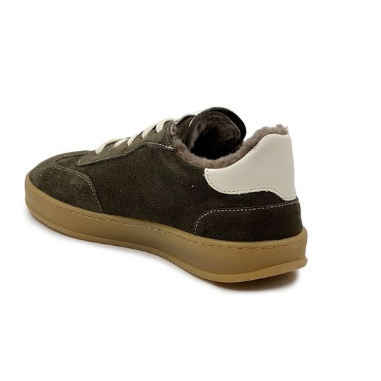 Кеды NILA&amp;NILA коричнево-зеленые замшевые на меху - фото 3, MAS120M NIL TARTU