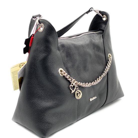 Сумка Marina Creazioni черная кожаная - фото 2, 