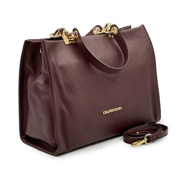 Сумка Di Gregorio бордовая кожаная - фото 2, 1974 DG BORDEAUX